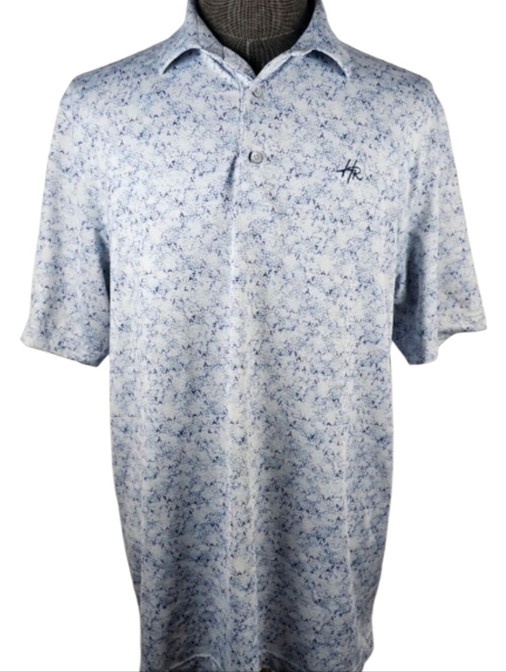 Greg Norman Collection Men's Blue Golf Polo Size L